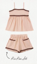 Load image into Gallery viewer, RYLEE + CRU RIC RAC SHORT SET IN BLUSH SET