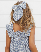 Load image into Gallery viewer, RYLEE + CRU LENNON DRESS MARINE GINGHAM