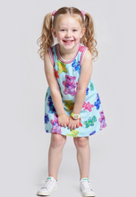 Load image into Gallery viewer, BABY SARAH | GUMMY BEAR LINE A DRESS | BLUE MULTICOLOR