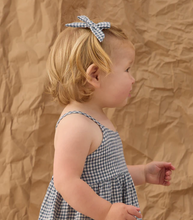 Load image into Gallery viewer, RYLEE + CRUE BOWS SET OF 2 | MARINE GINGHAM
