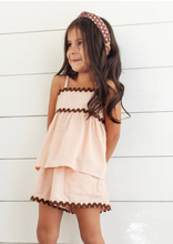 Load image into Gallery viewer, RYLEE + CRU RIC RAC SHORT SET IN BLUSH SET