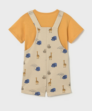 Load image into Gallery viewer, MAYORAL BABY &amp; TODDLER PRINTED DUNGAREE 2 PC             1664 ANACARDO