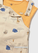 Load image into Gallery viewer, MAYORAL BABY &amp; TODDLER PRINTED DUNGAREE 2 PC             1664 ANACARDO