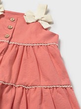 Load image into Gallery viewer, MAYORAL BABY &amp; TODDLER DRESS WITH BOWS             1924 FLAMINGO