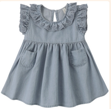 Load image into Gallery viewer, QUINCY MAE SOPHIE DRESS || CHAMBRAY