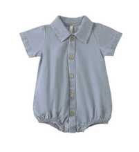 Load image into Gallery viewer, QUINCY MAE MATTEO ROMPER || CHAMBRAY