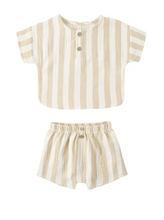 Load image into Gallery viewer, QUINCY MAE WOVEN BOXY TOP &amp; SHORT SET