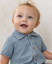 Load image into Gallery viewer, QUINCY MAE MATTEO ROMPER || CHAMBRAY