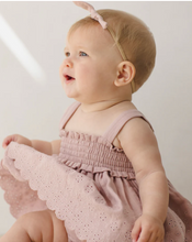 Load image into Gallery viewer, MAE SMOCKED TOP &amp; BLOOMER SET MAUVE || QUINCY MAE