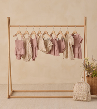 Load image into Gallery viewer, MAE SMOCKED TOP &amp; BLOOMER SET MAUVE || QUINCY MAE