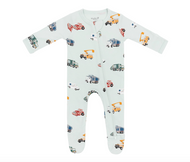 KYTE BABY ZIPPERED FOOTIE IN CITY VEHICLES