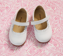 Load image into Gallery viewer, ELEPHANTITO TODDLER ARIA FLATS LEATHER SHOES | WHITE