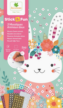 Load image into Gallery viewer, STICK 'FUN - XS MOSAICS CUDDLY ANIMALS- 5y+.    SYCOMORE