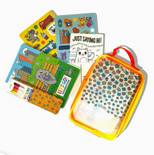 Load image into Gallery viewer, LET'S GO - ACTIVITY &amp; COLORING KIT - KITTY IN THE CITY