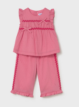 Load image into Gallery viewer, BABY AND TODDLER RUFFLED PANTS &amp; BLOUSE SET