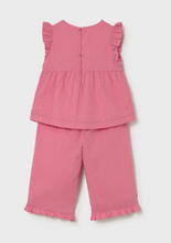 Load image into Gallery viewer, BABY AND TODDLER RUFFLED PANTS &amp; BLOUSE SET