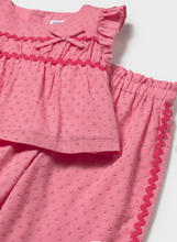 Load image into Gallery viewer, BABY AND TODDLER RUFFLED PANTS &amp; BLOUSE SET
