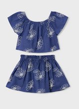 Load image into Gallery viewer, MAYORAL GIRL LINEN SKIRT &amp; TOP SET