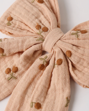 Load image into Gallery viewer, OVERSIZED BOW CHERRY EMBROIDERY