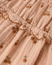 Load image into Gallery viewer, RYLEE + CRU SMOCKED TANK CHERRY EMBROIDERY
