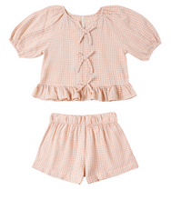 Load image into Gallery viewer, RYLEE + CRU JUNIPER GINGHAM TOP &amp; SHORT SET