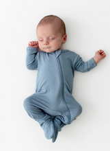 Load image into Gallery viewer, KYTE BABY | ZIPPERED FOOTIE IN SLATE