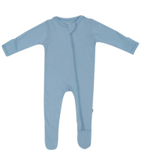 Load image into Gallery viewer, KYTE BABY | ZIPPERED FOOTIE IN SLATE