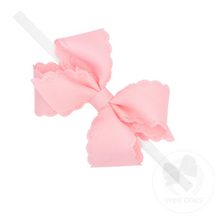 Load image into Gallery viewer, WEE ONES SMALL GROSGRAIN EYELET BABY HEADBAND LIGHT PINK/MORE COLORS