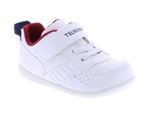 Load image into Gallery viewer, TSUKIHOSHI RACER BABY SHOES WHITE NAVY