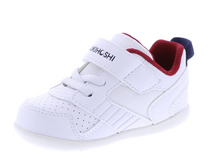 Load image into Gallery viewer, TSUKIHOSHI RACER BABY SHOES WHITE NAVY