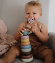 Load image into Gallery viewer, MUSHIE BABY STACKING RINGS TOY