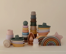 Load image into Gallery viewer, MUSHIE BABY STACKING RINGS TOY