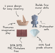 Load image into Gallery viewer, MUSHIE MOLD FREE BATH PLAY SET - PIRATES