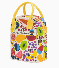 Load image into Gallery viewer, FLUF ZIPPER LUNCH BAG | EAT THE RAINBOW