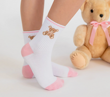 Load image into Gallery viewer, CREW SOCKS 3 PK | TEDDY BOW