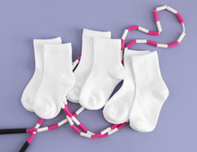 Load image into Gallery viewer, CREW SOCKS 3 PK | WHITE