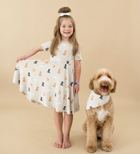 Load image into Gallery viewer, KYTE BABY TWIRL DRESS IN FLUFFY DOG