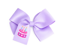 Load image into Gallery viewer, BIRTHDAY CAKE HAIR BOW by BITS &amp; BOW