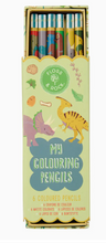 Load image into Gallery viewer, DINOSAUR PACK 6/COLORING PENCILS             FLOSS &amp; ROCK