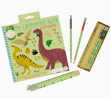 Load image into Gallery viewer, DINOSAUR WOODEN RULER                       FLOSS &amp; ROCK