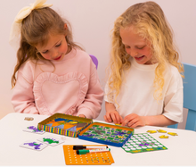 Load image into Gallery viewer, MAGNETIC FUN &amp; GAMES TIN DINOSAUR            FLOSS &amp; ROCK