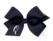 Load image into Gallery viewer, WEE ONES NAVY HAIBOW WITH INITIAL - MEDIUM