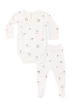 Load image into Gallery viewer, SIDE SNAP BODYSUIT + PANT SHEEP SET.                        QUINCY MAE