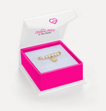 Load image into Gallery viewer, IN SEASON JEWELRY 14 K GOLD GUARDIAN ANGEL SAFETY PIN BROOCH