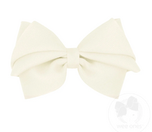 Load image into Gallery viewer, WEE ONES SMALL PLEATED GROSGRAIN BOW PINK &amp; MORE COLORS