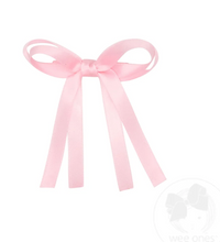 Load image into Gallery viewer, WEE ONES TINY SATIN DOUBLE LOOP STREAMER BOW SB &amp; MORE COLORS