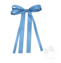 Load image into Gallery viewer, WEE ONES MINI SATIN DOUBLE LOOP STREAMER BOW