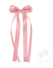Load image into Gallery viewer, WEE ONES MINI SATIN DOUBLE LOOP STREAMER BOW