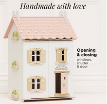 Load image into Gallery viewer, LE TOY VAN ROSEHEART WOODEN DOLLS HOUSE, FURNITURE &amp; FAMILY