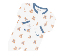 Load image into Gallery viewer, KYTE BABY ZIPPERED FOOTIE IN TEDDY BEAR